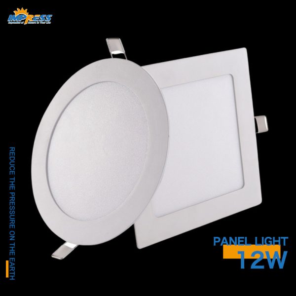 impress led panel light round 12w square